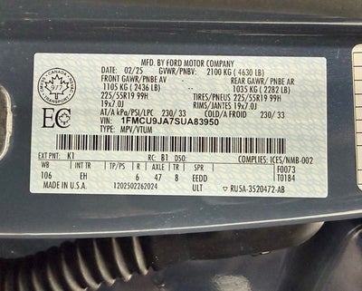 2025 Ford Escape Platinum
