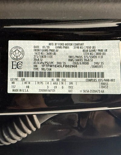 2020 Ford F-150 Lariat