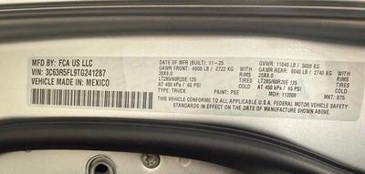 2026 RAM 2500 Laramie