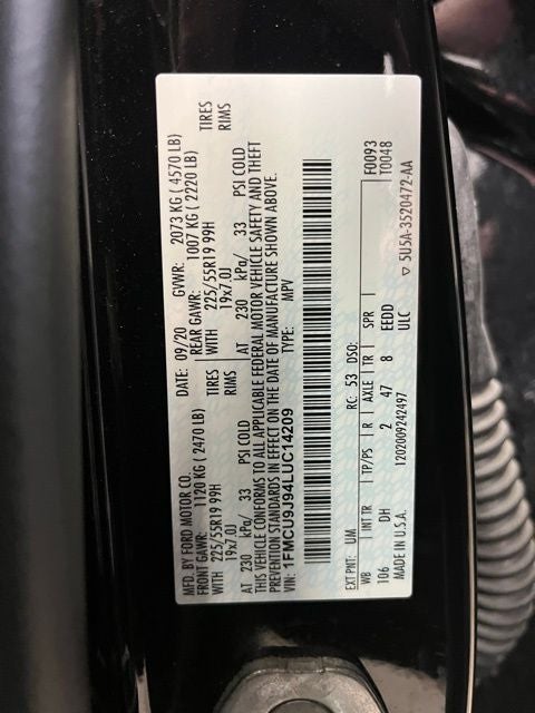 2020 Ford Escape Titanium