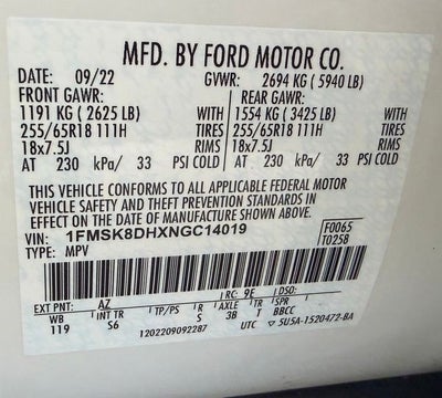2022 Ford Explorer XLT