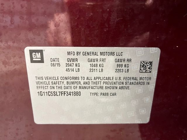 2015 Chevrolet Malibu LT 1LT