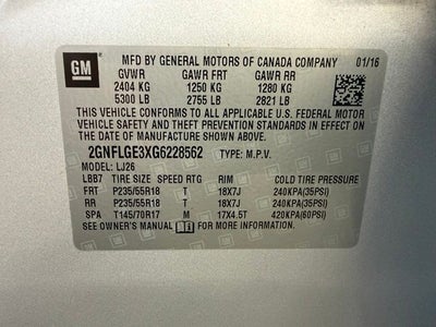 2016 Chevrolet Equinox LTZ