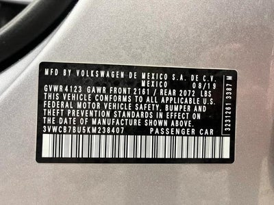 2019 Volkswagen Jetta 1.4T S