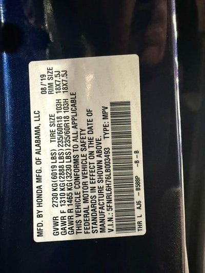 2020 Honda Odyssey EX-L