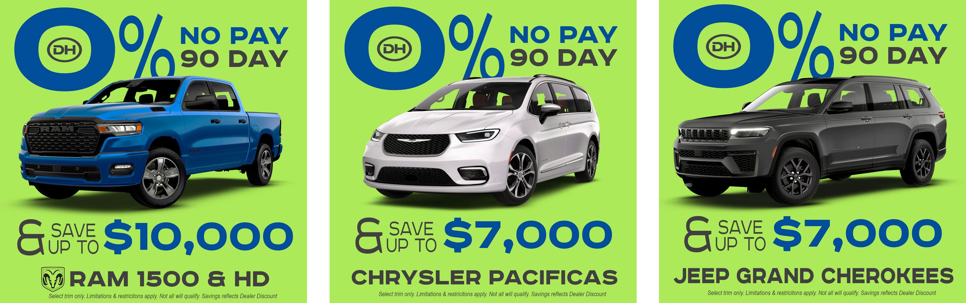 0% / 60months* - Select 2026 RAM 1500's