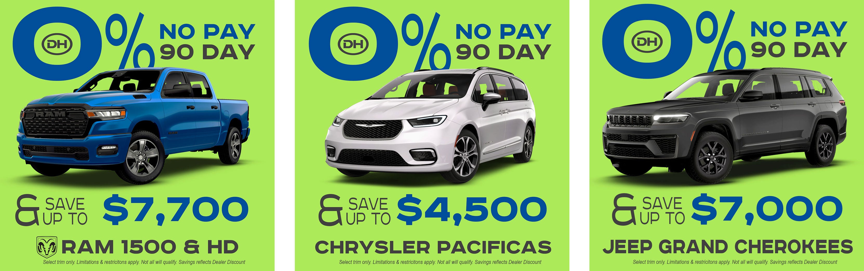 0% / 60months* - Select 2026 RAM 1500's