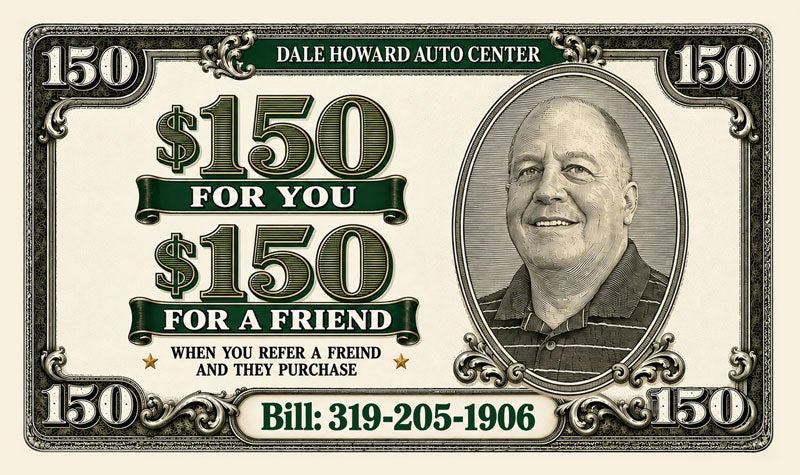 $150 Referral for you & $150 for them