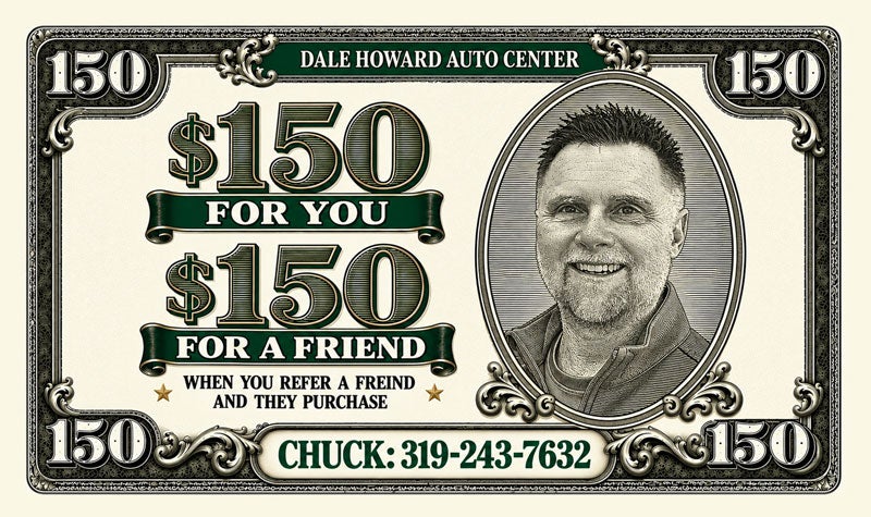 Refer $150 for you & $150 for them