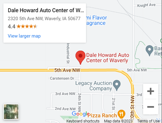 Dale Howard Auto Center of Waverly Map Location