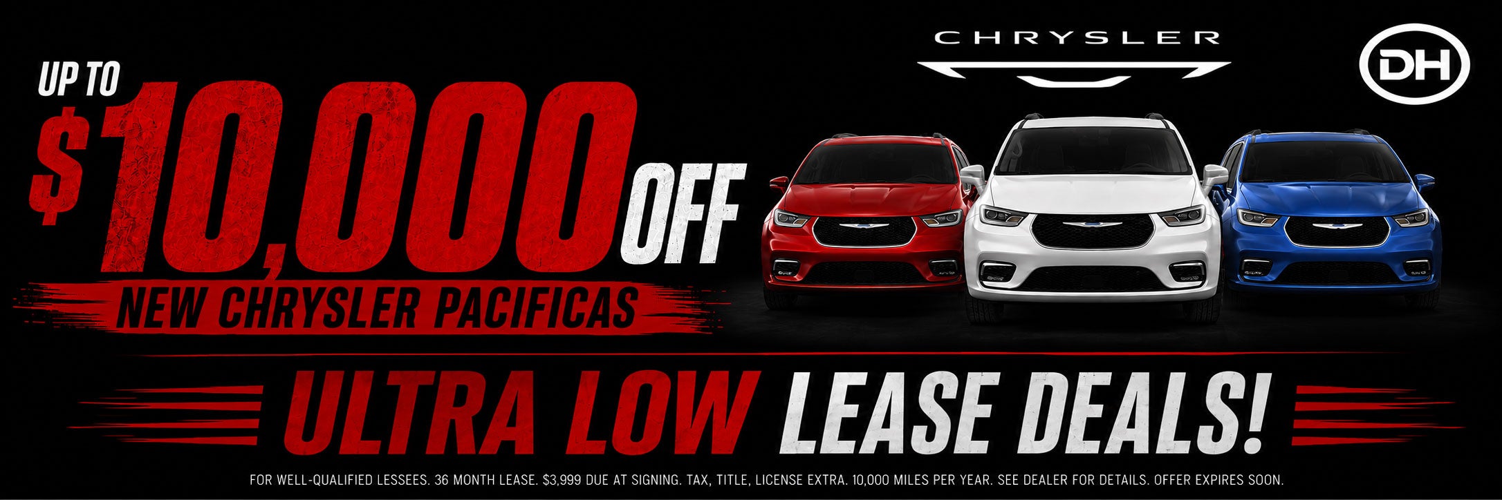  Pacifica - up to $10,000 OFF - Lease as low as $318/m
